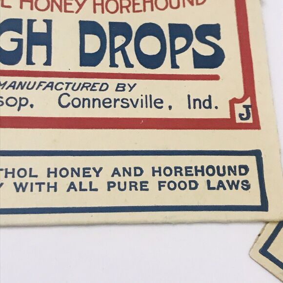 C.W. Jessops Antique Cough Drops Box RARE Drug Pharmacy Paper Advertising - Picture 11 of 14